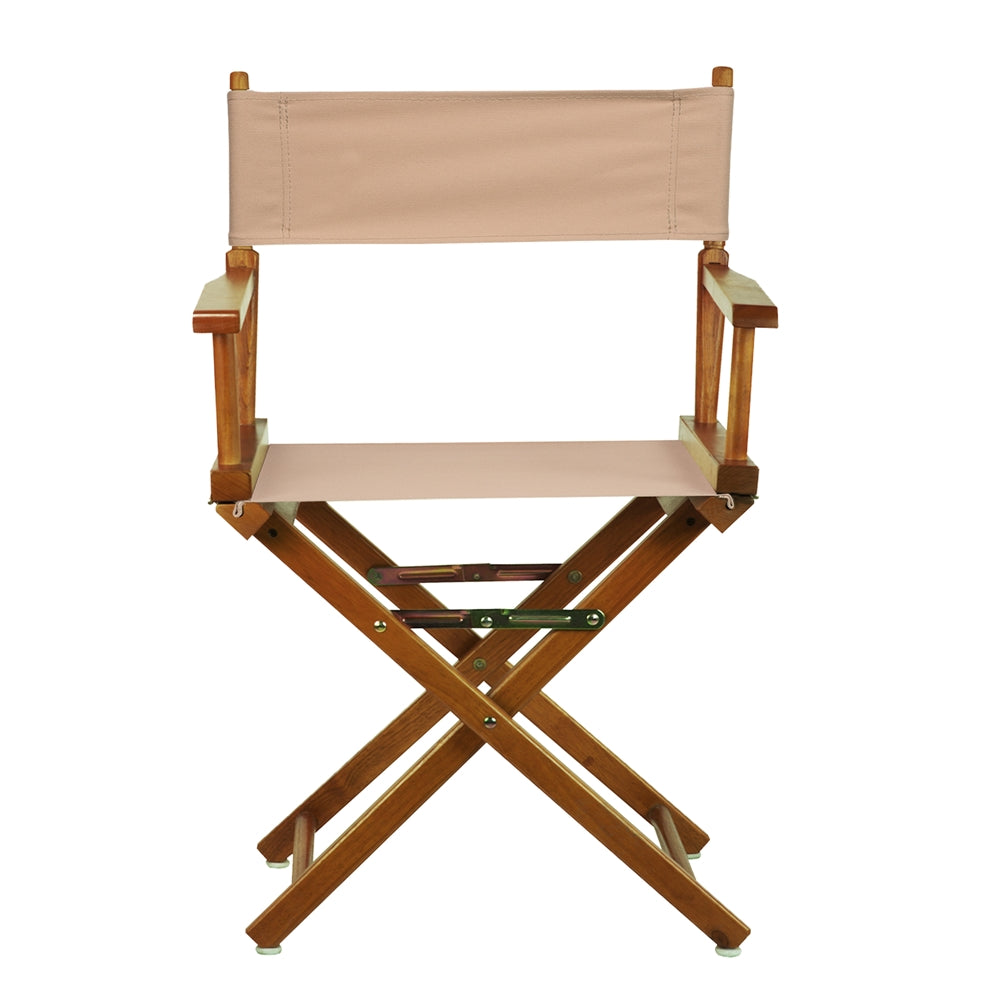 18" Director's Chair Honey Oak Frame-Tan Canvas