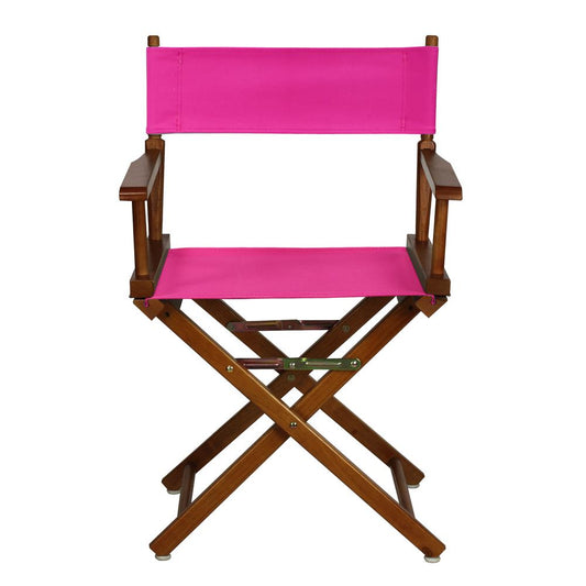 18" Director's Chair Honey Oak Frame-Magenta Canvas