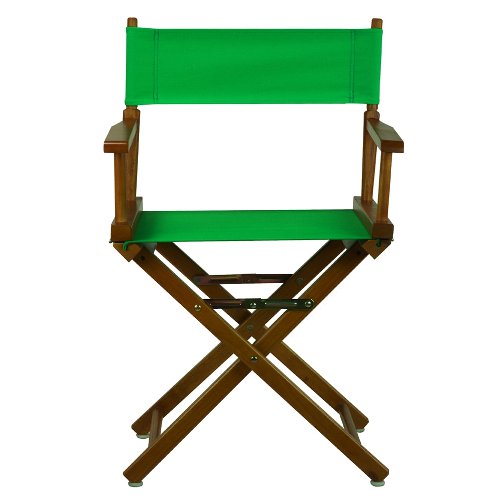 18" Director's Chair Honey Oak Frame-Green Canvas