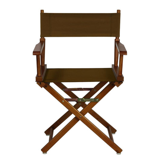 18" Director's Chair Honey Oak Frame-Brown Canvas