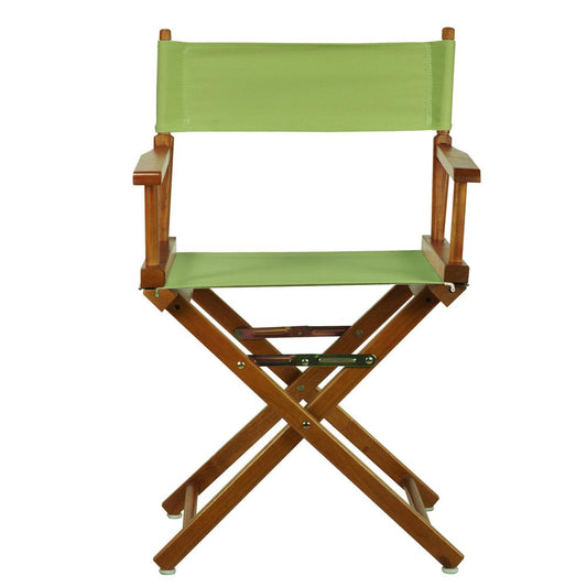 18" Director's Chair Honey Oak Frame-Lime Green Canvas