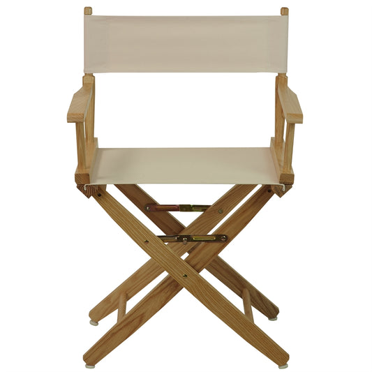 American Trails Extra-Wide Premium 18"  Directors Chair Natural Frame W/Natural Color Cover