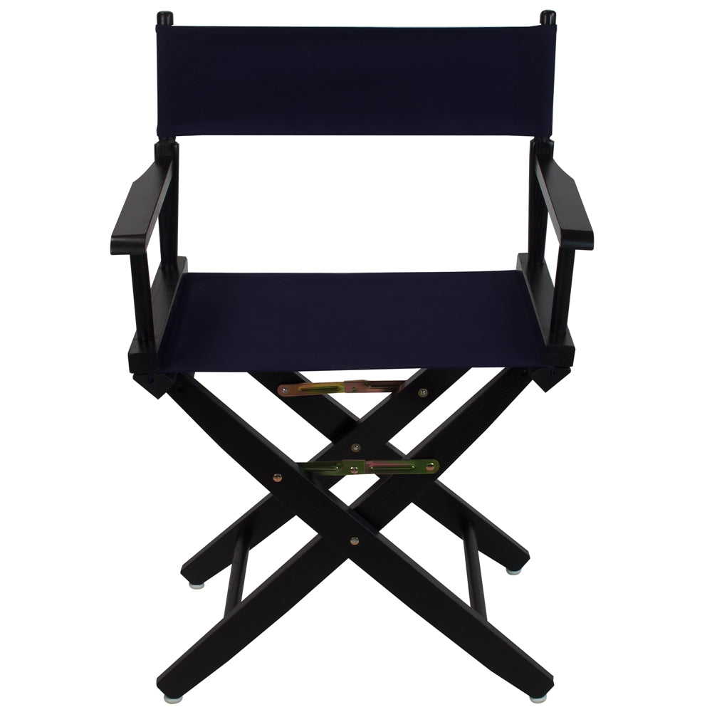 American Trails Extra-Wide Premium 18"  Directors Chair Black Frame W/Navy Color Cover