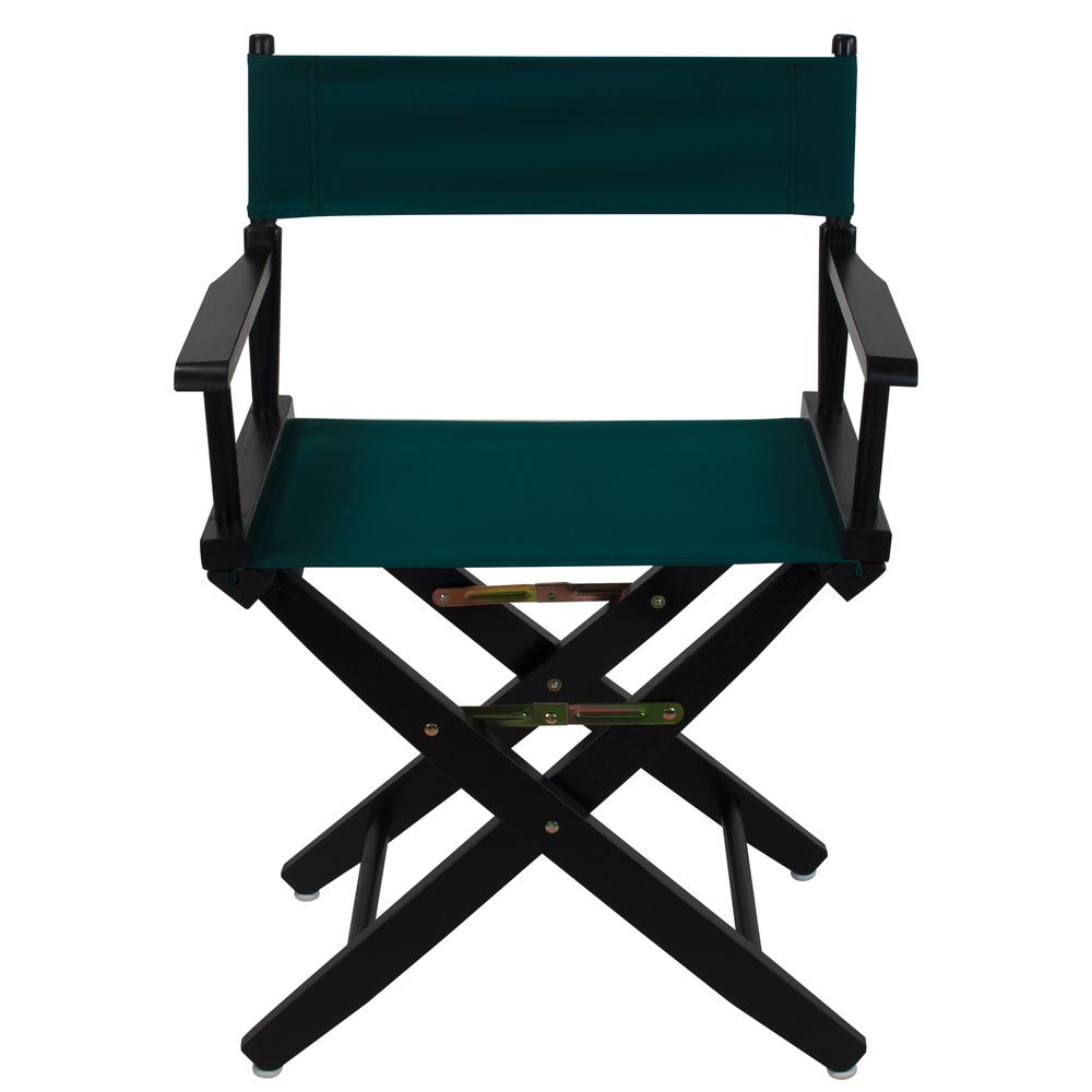 American Trails Extra-Wide Premium 18"  Directors Chair Black Frame W/Hunter Green Color Cover