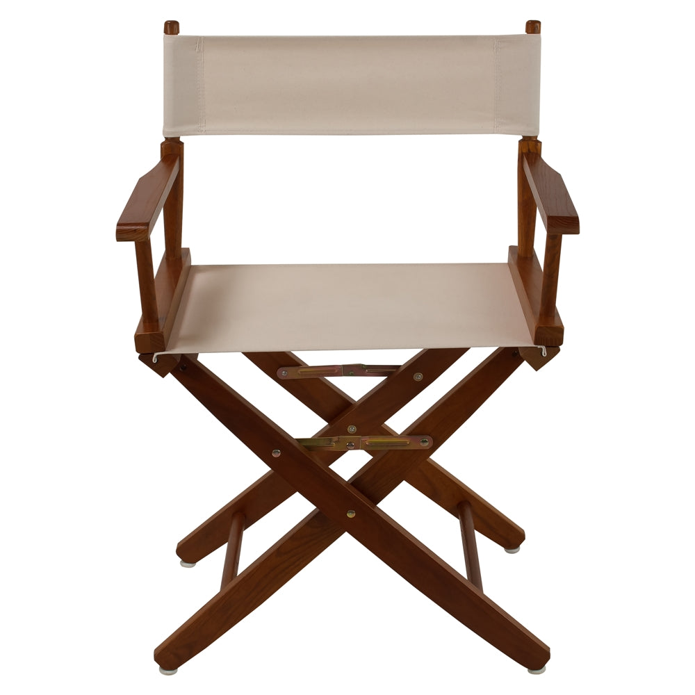 American Trails Extra-Wide Premium 18"  Directors Chair Mission Oak Frame W/Natural Color Cover