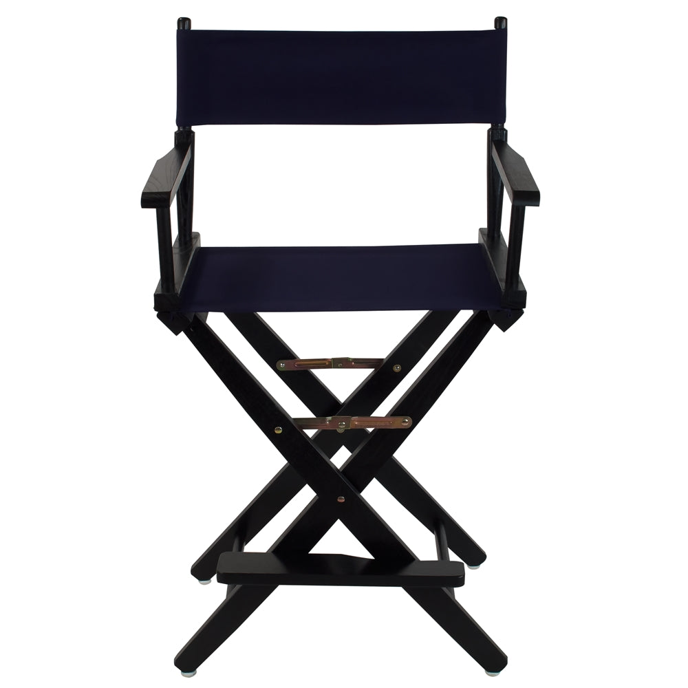 American Trails Extra-Wide Premium 24"  Directors Chair Black Frame W/Navy Color Cover