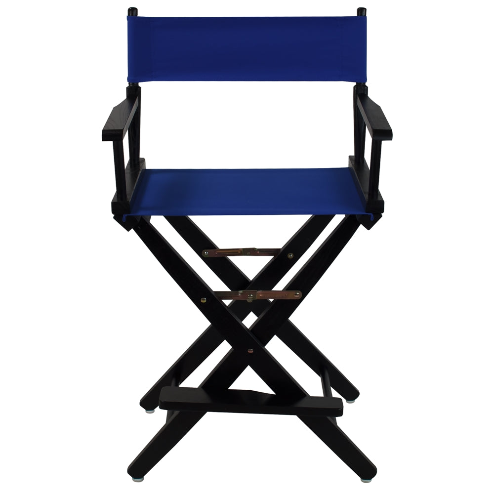 American Trails Extra-Wide Premium 24"  Directors Chair Black Frame W/Royal Blue Color Cover