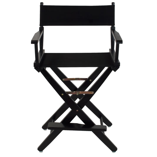 American Trails Extra-Wide Premium 24"  Directors Chair Black Frame W/Black Color Cover