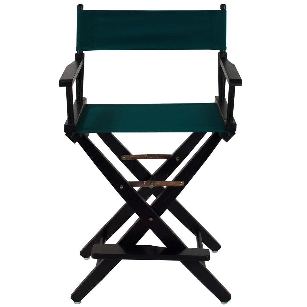 American Trails Extra-Wide Premium 24"  Directors Chair Black Frame W/Hunter Green Color Cover