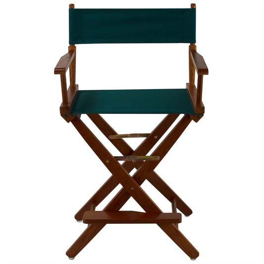 American Trails Extra-Wide Premium 24"  Directors Chair Mission Oak Frame W/Hunter Green Color Cover