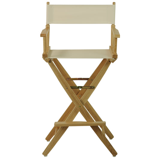 American Trails Extra-Wide Premium 30"  Directors Chair Natural Frame W/Natural Color Cover