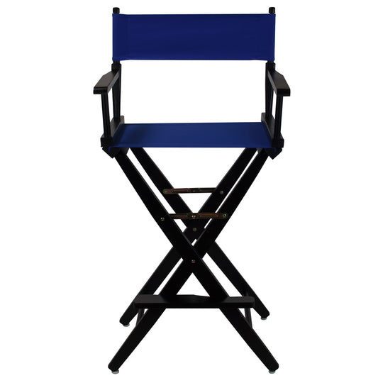 American Trails Extra-Wide Premium 30"  Directors Chair Black Frame W/Royal Blue Color Cover