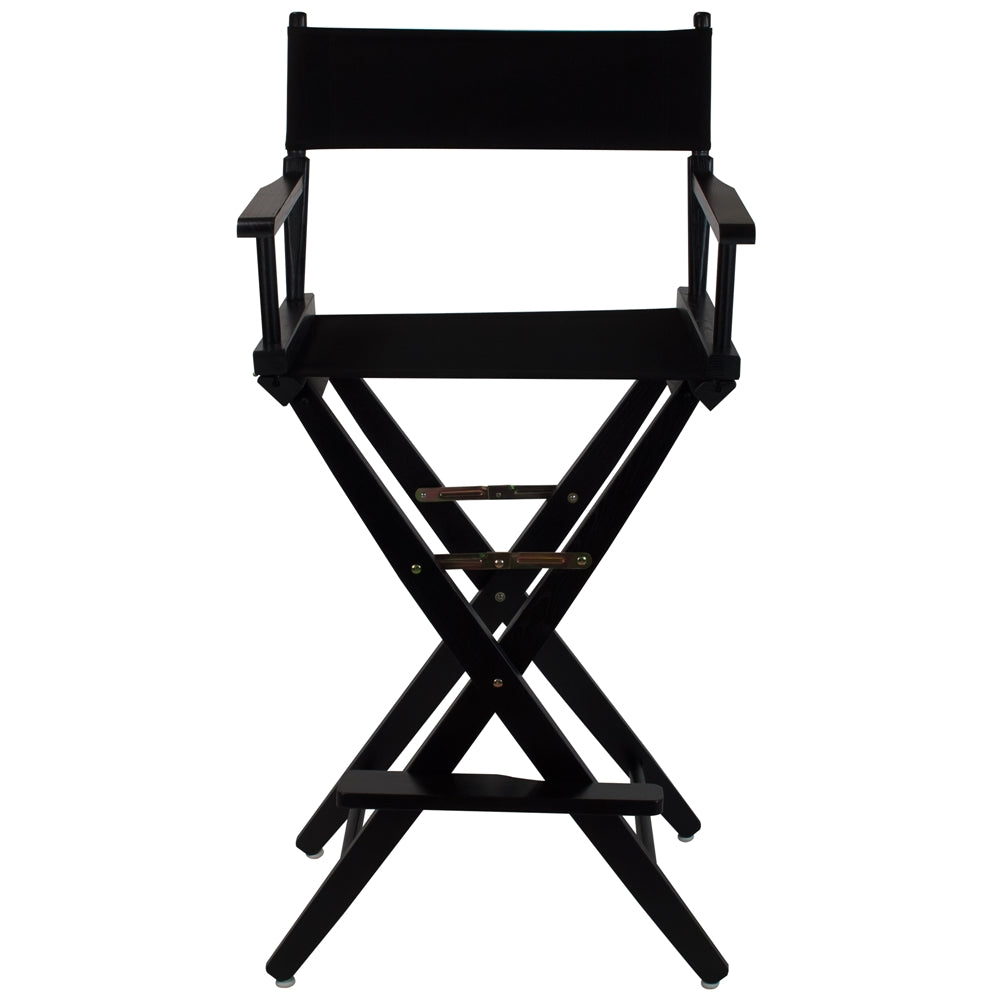 American Trails Extra-Wide Premium 30"  Directors Chair Black Frame W/Black Color Cover