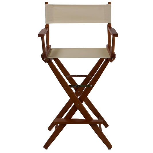 American Trails Extra-Wide Premium 30"  Directors Chair Mission Oak Frame W/Natural Color Cover