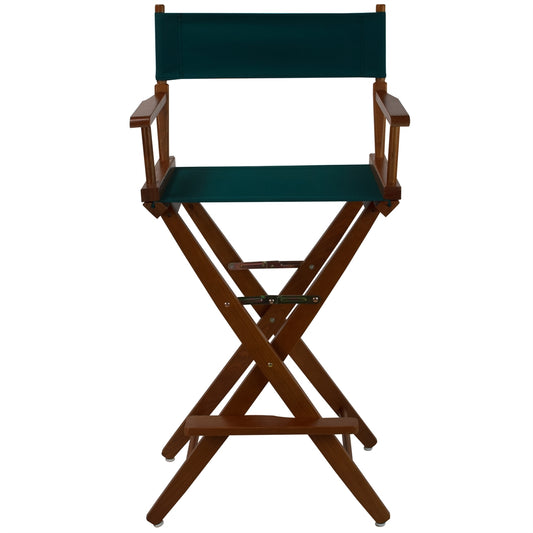 American Trails Extra-Wide Premium 30"  Directors Chair Mission Oak Frame W/Hunter Green Color Cover