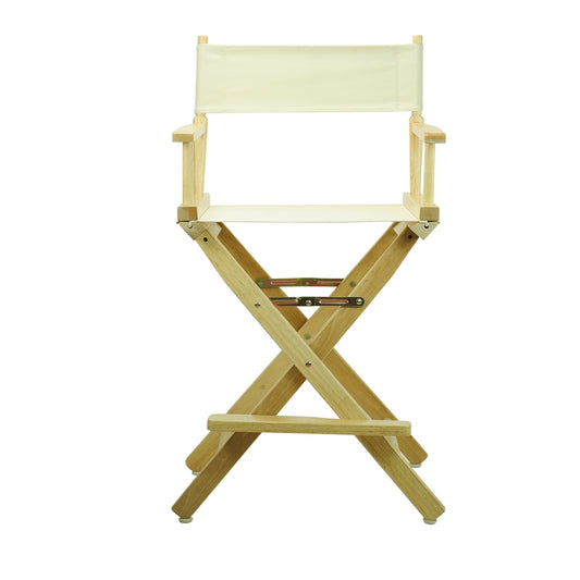 24" Director's Chair Natural Frame-Natural/Wheat Canvas