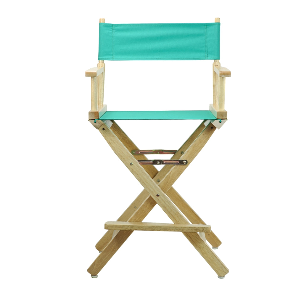 24" Director's Chair Natural Frame-Teal Canvas