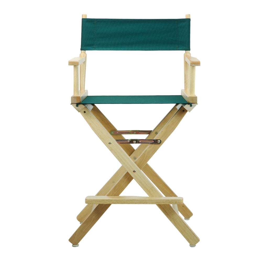 24" Director's Chair Natural Frame-Hunter Green Canvas