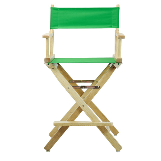 24" Director's Chair Natural Frame-Green Canvas