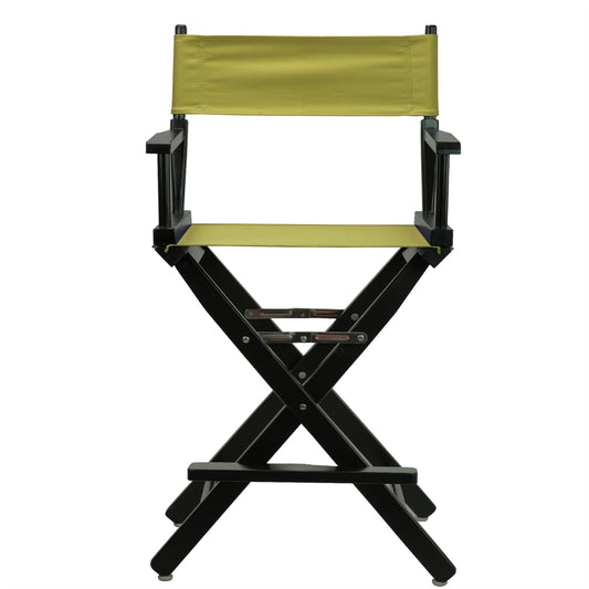 24" Director's Chair Black Frame-Olive Canvas