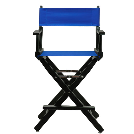 24" Director's Chair Black Frame-Royal Blue Canvas