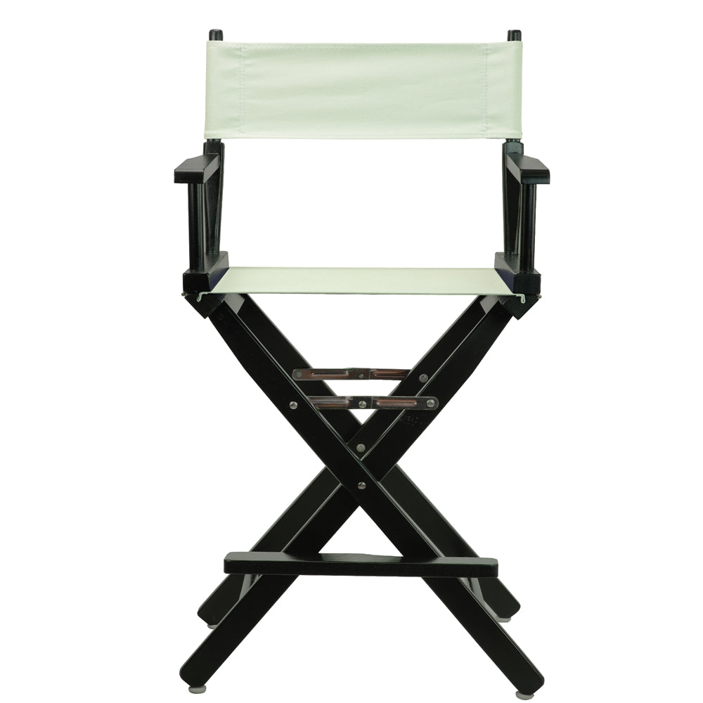 24" Director's Chair Black Frame-Gray Canvas