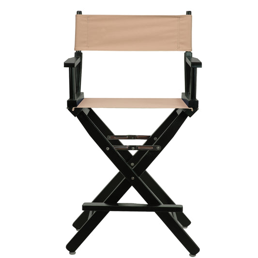 24" Director's Chair Black Frame-Tan Canvas