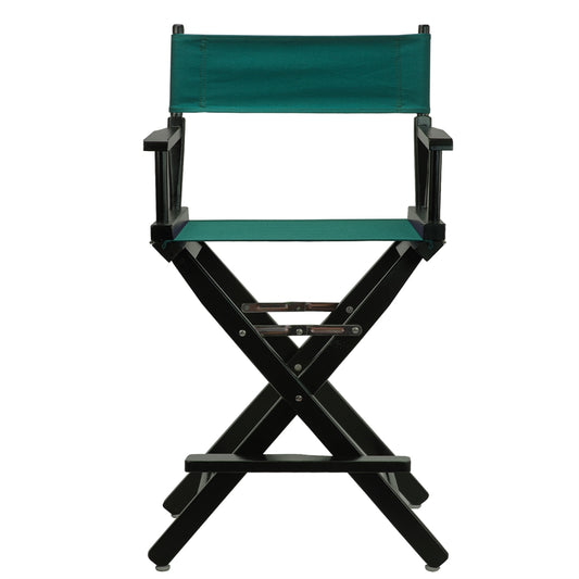 24" Director's Chair Black Frame-Hunter Green Canvas