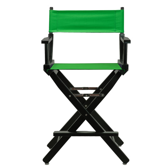 24" Director's Chair Black Frame-Green Canvas