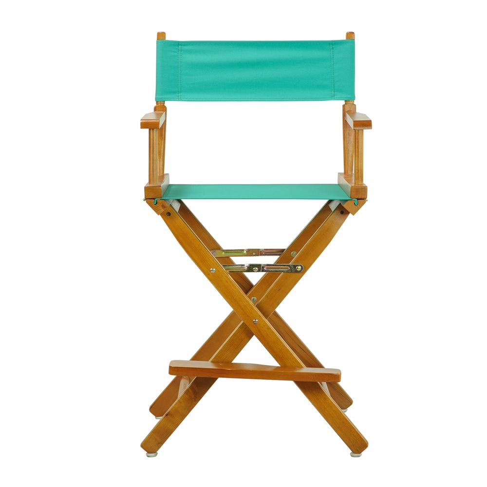 24" Director's Chair Honey Oak Frame-Teal Canvas