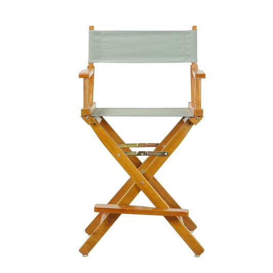 24" Director's Chair Honey Oak Frame-Gray Canvas