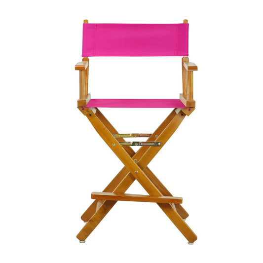 24" Director's Chair Honey Oak Frame-Magenta Canvas