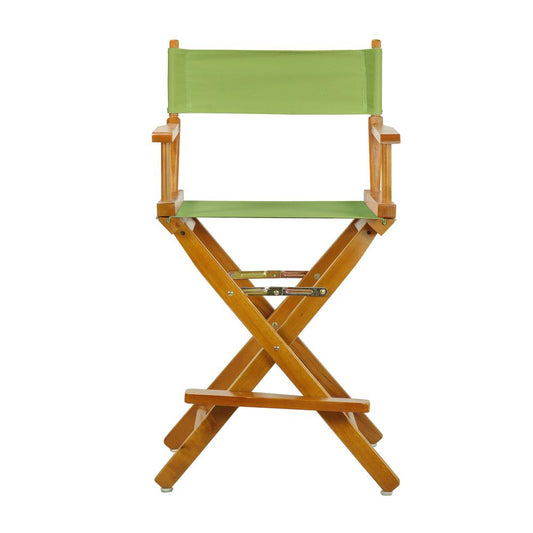 24" Director's Chair Honey Oak Frame-Lime Green Canvas