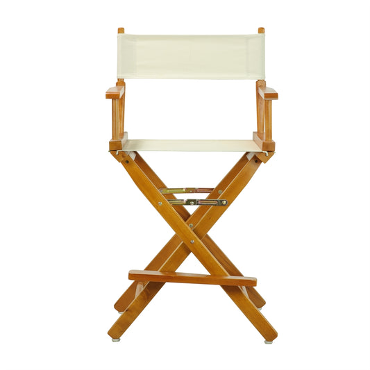 24" Director's Chair Honey Oak Frame-Natural/Wheat Canvas