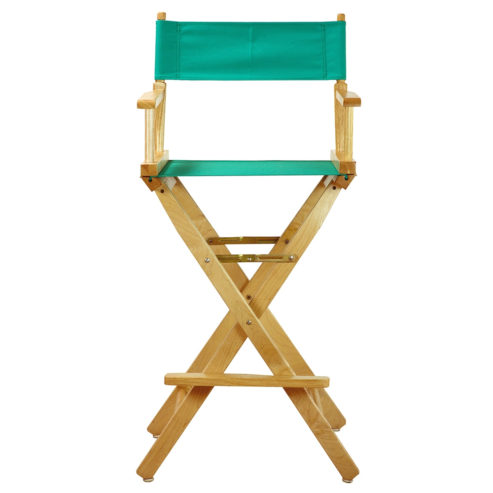 30" Director's Chair Natural Frame-Teal Canvas