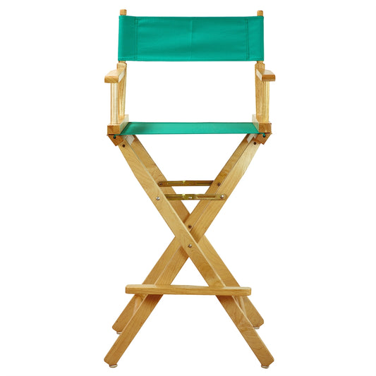 30" Director's Chair Natural Frame-Teal Canvas