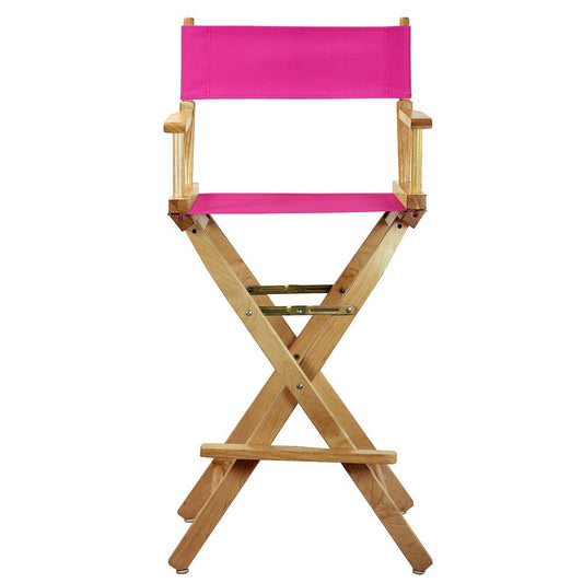 30" Director's Chair Natural Frame-Magenta Canvas