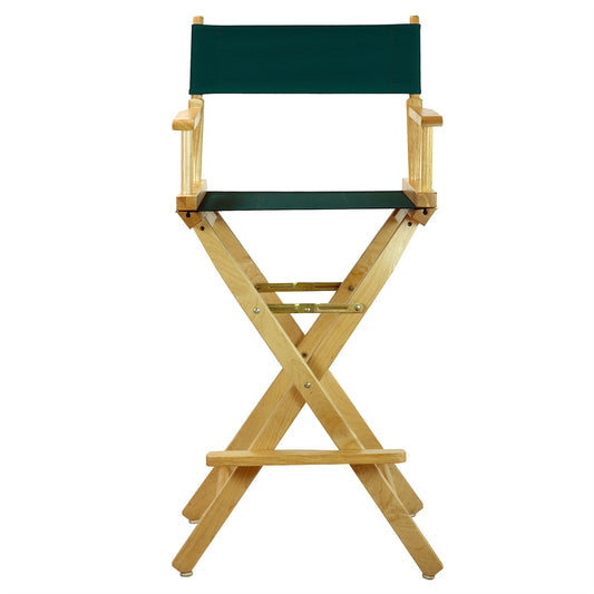 30" Director's Chair Natural Frame-Hunter Green Canvas