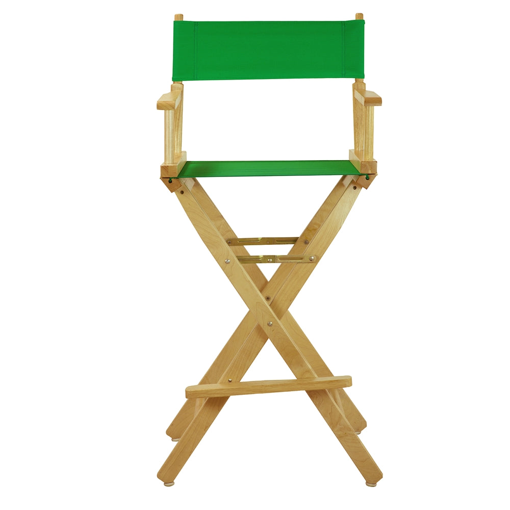 30" Director's Chair Natural Frame-Green Canvas