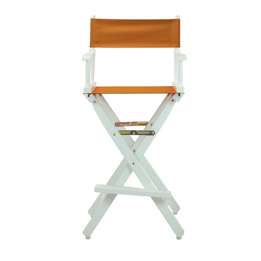 30" Director's Chair White Frame-Mango Canvas