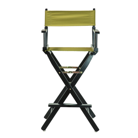 30" Director's Chair Black Frame-Olive Canvas