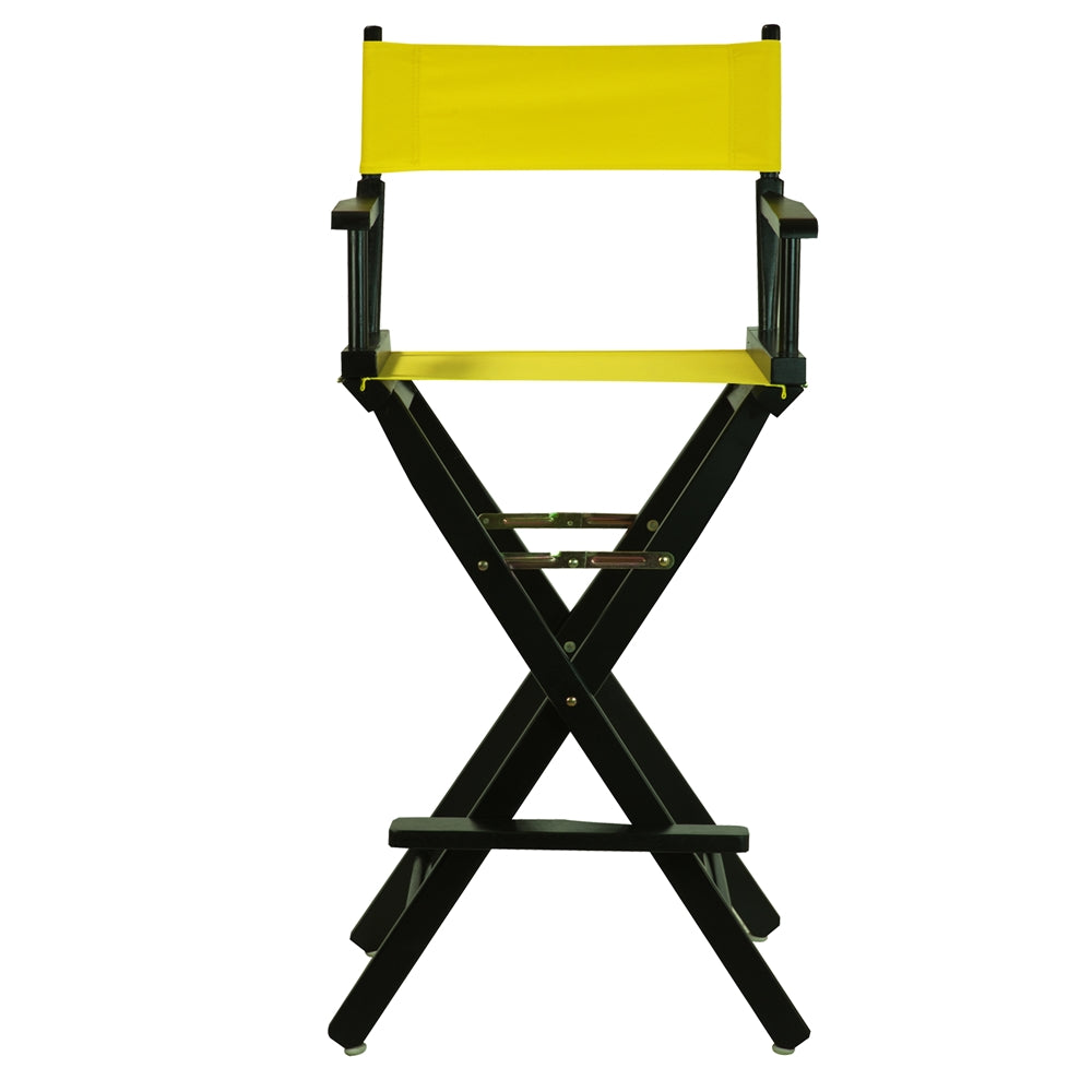 30" Director's Chair Black Frame-Yellow Canvas