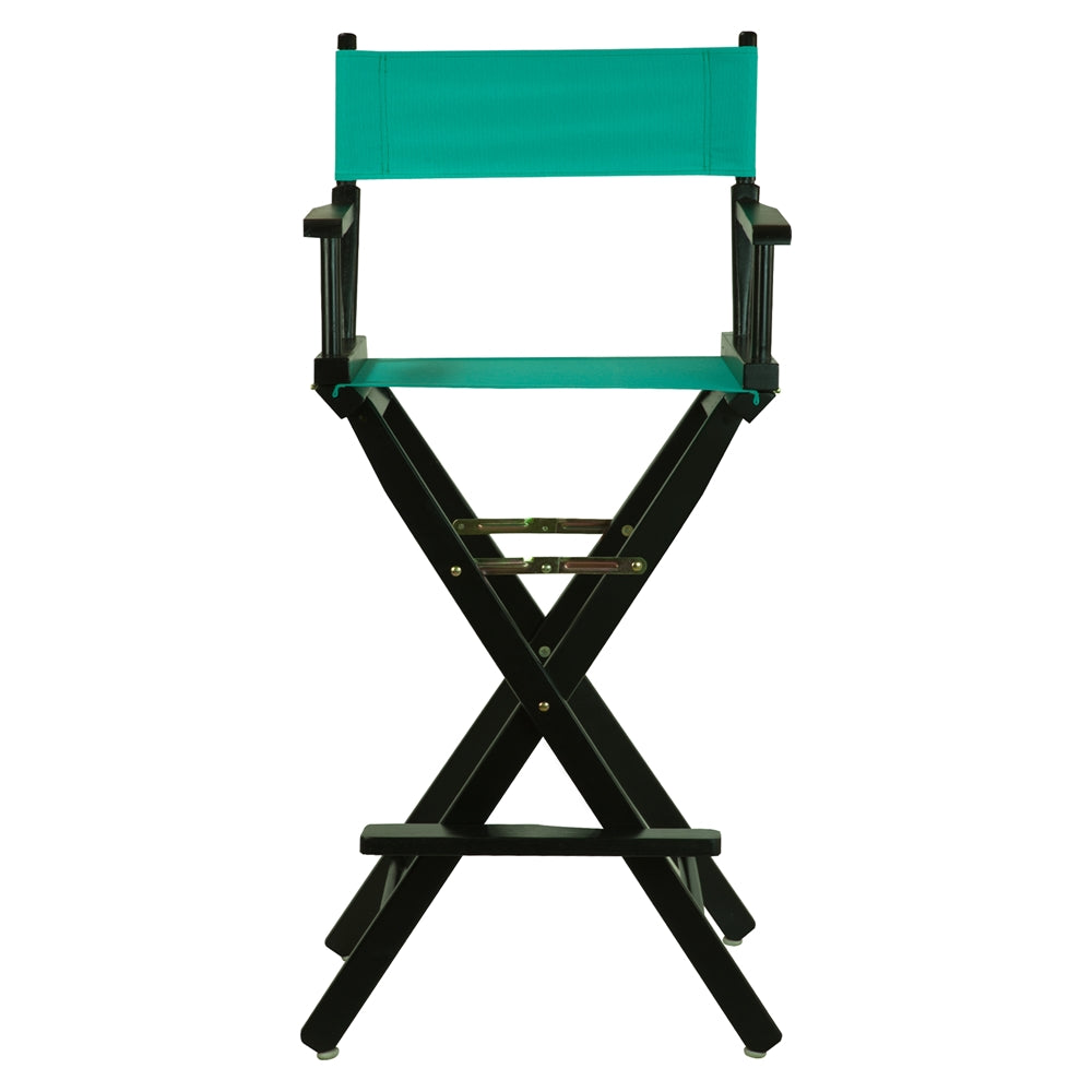 30" Director's Chair Black Frame-Teal Canvas