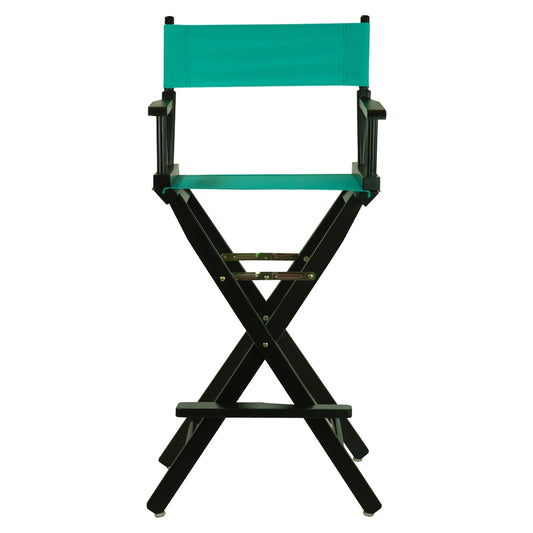 30" Director's Chair Black Frame-Teal Canvas