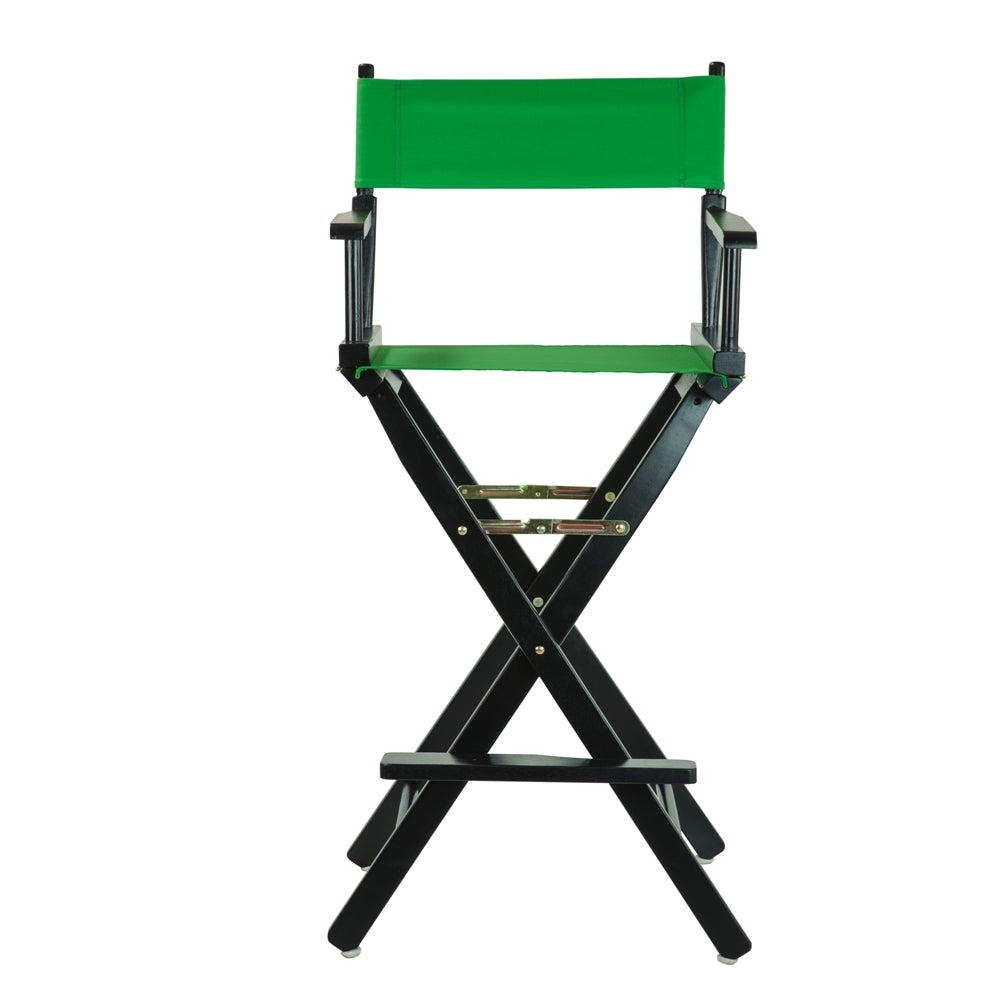 30" Director's Chair Black Frame-Green Canvas