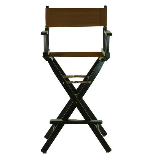 30" Director's Chair Black Frame-Brown Canvas