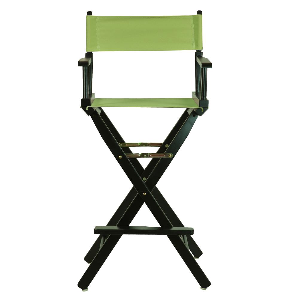 30" Director's Chair Black Frame-Lime Green Canvas