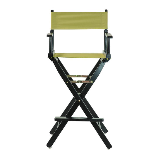 30" Director's Chair Black Frame-Sage Canvas