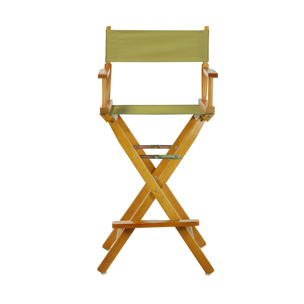 30" Director's Chair Honey Oak Frame- Olive Canvas