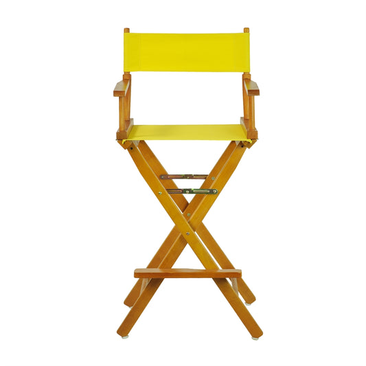 30" Director's Chair Honey Oak Frame-Yellow Canvas